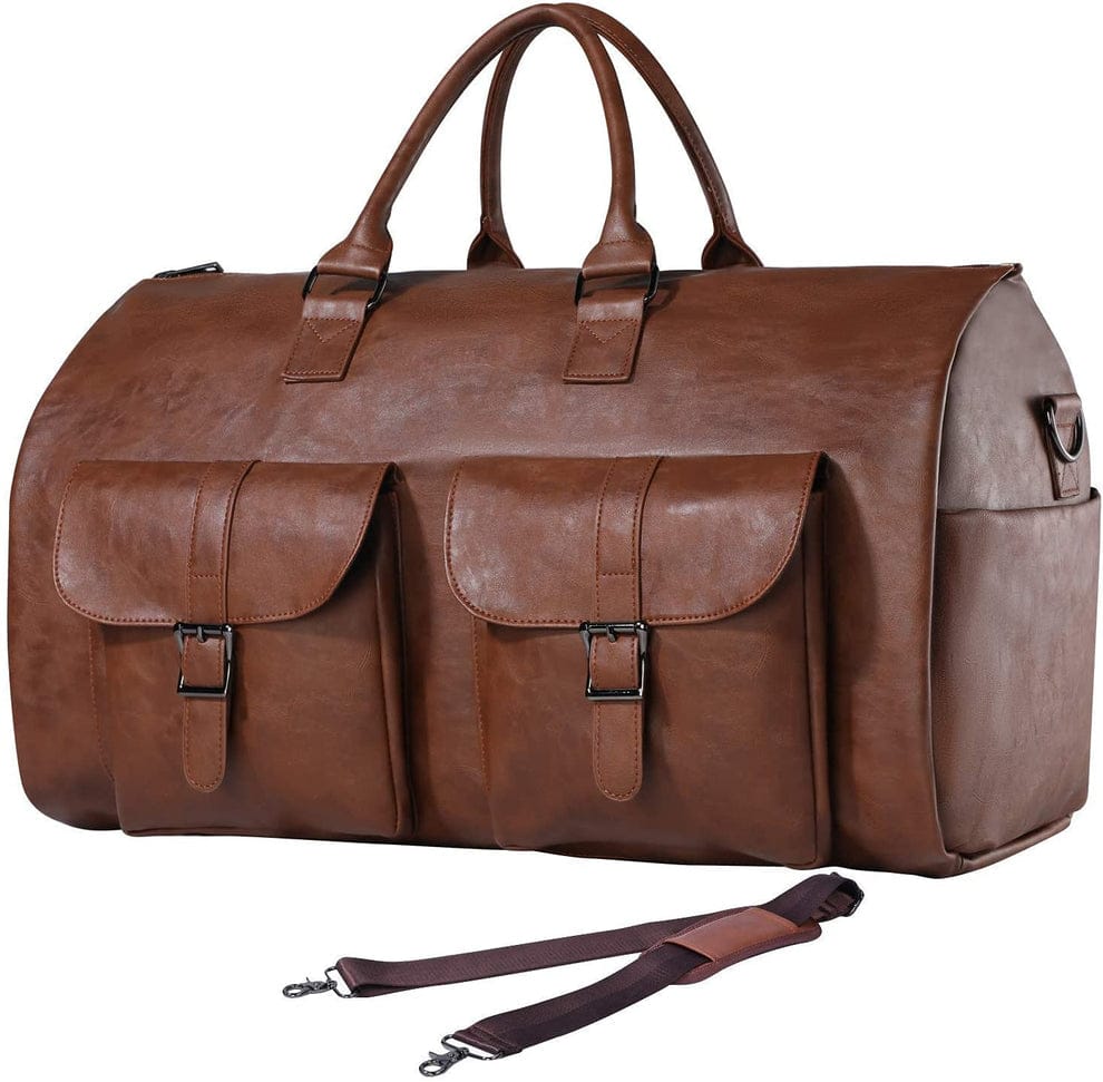 Sac Duffle Cuir Vintage