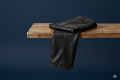 Black leather pants